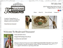 Tablet Screenshot of boulevardtreasures.com